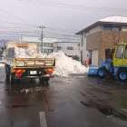 盛岡市内雪捨て工事
